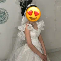 لباس عروس تن پوش دوم سایز۳۶تا۴۰