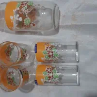 فنجان و نعلبکی،پارچ و لیوان لومینارک فرانسه|ظروف سرو و پذیرایی|دابودشت, |دیوار