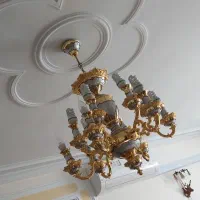 ۳ عدد لوستر نقره کاری شده و برنز نو|لوستر و چراغ آویز|ارومیه, |دیوار