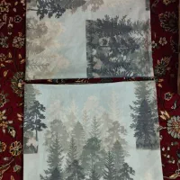 دو عدد رو بالشی ست نو و تمیز|سرویس روتختی|قزوین, |دیوار