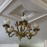 دوعددلوستر برنجی سالم