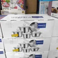 سرویس قابلمه استیل کف لیزری 21500|ظروف پخت‌وپز|شیراز, آزادگان|دیوار