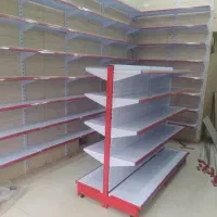 قَفَسِه فلِزیِ صفحهِ تُرک پایه ویتّرین دِکورراکِ