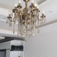 فروش یک عدد لوستر برنج ۱۲ شاخه