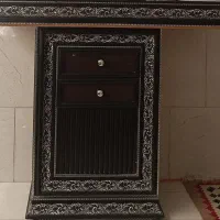 میز آینه و شمعدان