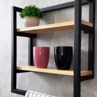 کتابخانه ، میز و صندلی ، شلف و آویز|کتابخانه، شلف، قفسه‌های دیواری|رشت, دیانتی|دیوار