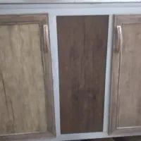 سینگ ظرفشویی دو لگن با کابینت