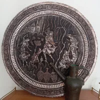 دیوارکوب مسی بزرگ قدیمی