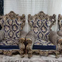 مبل نه نفره با یک جلو مبلی و دو میز عسلی|مبلمان خانگی و میز عسلی|ساری, |دیوار