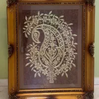 تابلو ترمه اصل و کلکسیونی