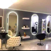 آینه کپسولی گنبدی لبه گرد دفورمه قدی نوردار|آینه|مشهد, گرجی علیا|دیوار