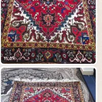 جفت فرش دستباف هریس طرح تاجری