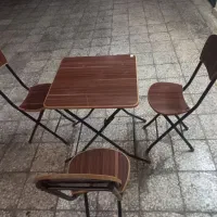 میز و صندلی مسافرتی چوبی