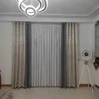 دو عدد پرده زیبا با تمام متعلقات