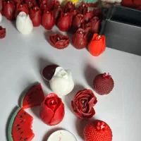 شمع گل یلدا رنگی|صنایع دستی و سایر لوازم تزئینی|تهران, امام زاده عبدالله|دیوار