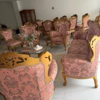 سرویس مبل سلطنتی شیک و مجلل تمیز و سالم