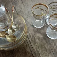 شیک وخاص وظریف استکانهای لب طلایی