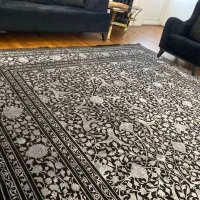 فرش مدرن زغالی دودی|فرش|قم, چهار امامزاده|دیوار