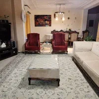 مبلمان راحتی ۷نفره دوتا زرشکی  وکرم پنج نفره|مبلمان خانگی و میز عسلی|نور, |دیوار
