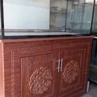 آکواریوم ریملس با پایه آهنی و ام دی اف وکیوم