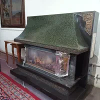 شومینه چدنی گرم و بزرگ