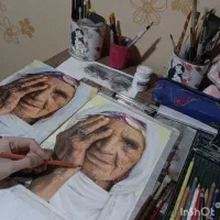 نقاشی چهره ماندگار ترین هدیه (روز دختر ،تولد )