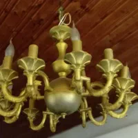 لوستر برنزی  ۶اخه ۱۲ شعله