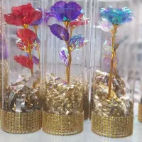 گل شیشه ای هفت رنگ