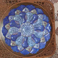 تندیس قاب مینا الماس تراش کادویی