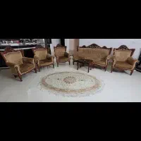 مبل ۹ نفره با میز ناهار خوری ده نفره همرا با عسلی|مبلمان خانگی و میز عسلی|قزوین, |دیوار