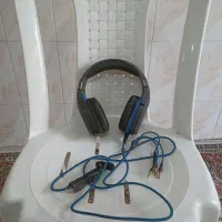 هدفون گیمینگ مدل GJ85 با طراحی خاص مشکی-آبی
