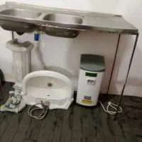 ابگرمکن سالنی دستشور باتمام شیرالات ظرفشویی دوقلو