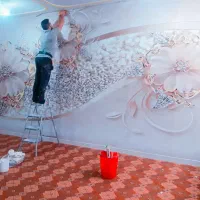 نصب انواع کاغذ دیواری پوستر 3بعد و...