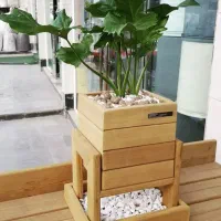فلاورباکس.گلدان.گلدون.گلدان سرمزار.باکس چوبی