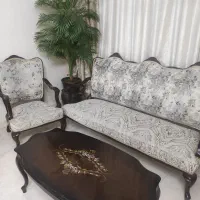 مبل فرانسوی 9نفره میز وسط ودو عسلی
