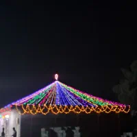 ریسه ارایی رنگین کمان|ریسه و چراغ تزئینی|میناب, |دیوار