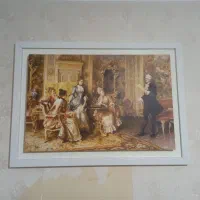 ساعت دیواری با (تابلو نقاشی هدیه)|ساعت دیواری و تزئینی|کرج, شهرک فهمیده|دیوار