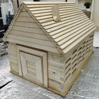 کلبه سگ و گربه تمام چوب