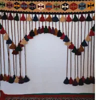 پرده دستباف سنتی|پرده، رانر، رومیزی|اسحاق آباد, |دیوار