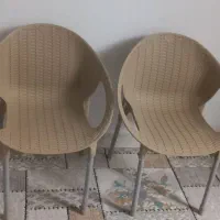۲عددصندلی طرح حصیری   فروشی