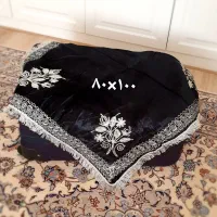 بقچه سوزنی مخمل قدیمی(رومیزی یلدا) ،آب نخورده،نونو|کلکسیون اشیاء عتیقه|تهران, قزل قلعه|دیوار