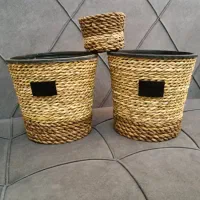 سبد بافی با حصیر صنایع دستی شمال
