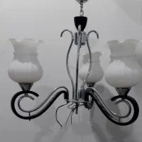 لوستر ۳ شاخه با لوستر تک حباب