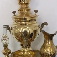 سماور زغالی طلایی