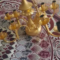 لوستر برنج قدیمی۸ شعله یک عدد