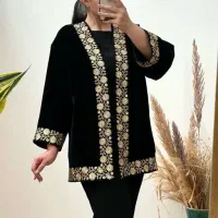 کفتان بلند کمربند کنفی|لباس|اسفراین, |دیوار