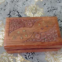 جعبه جواهرات چوبی بزرگ هندی