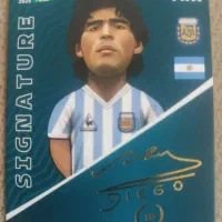 کارت کیمدی امضا مارادونا و فرناندز