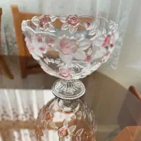 سرویس کریستال والترگلاس گل رز اصل آلمان|ظروف سرو و پذیرایی|تهران, سازمان برنامه جنوبی|دیوار