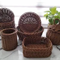 انواع سبد حصیری قابل شستشو